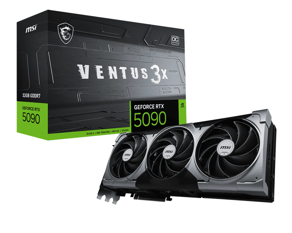 Card màn hình MSI GeForce RTX 5090 32G VENTUS 3X OC