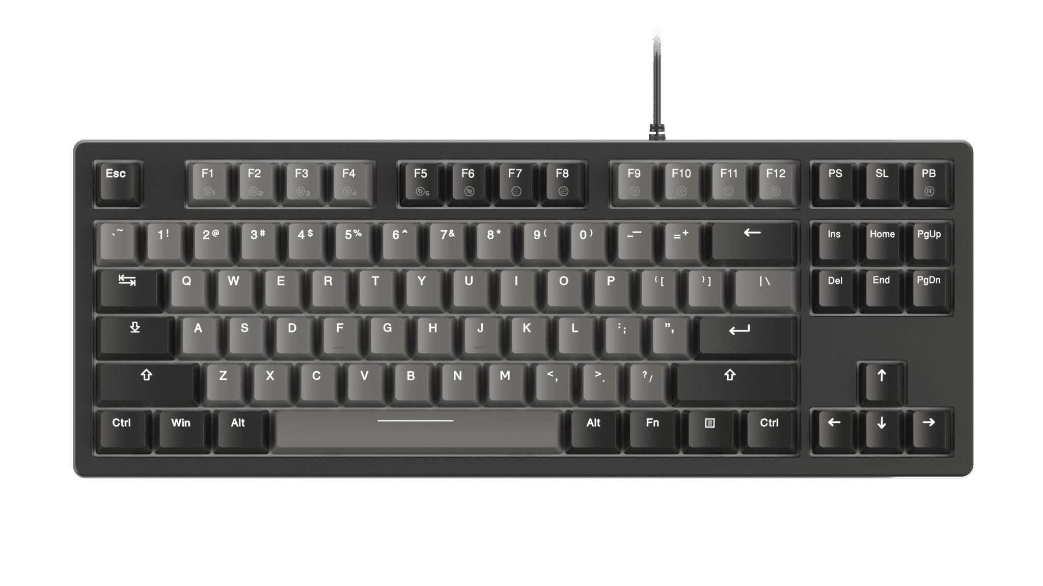 Bàn phím cơ Gaming DAREU EK87 v2 Gray Black Dream Switch